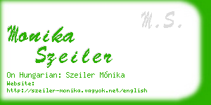 monika szeiler business card
